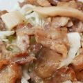 yewkiny's cooksnap of when they made 豚肉と山芋のポン酢マヨ炒め.