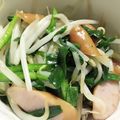 ハムをハサミで切る's cooksnap of when they made もやしでもう一品！もやしニラ炒め☆.