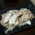 えみえみtantan's cooksnap of when they made 鶏肉とキャベツのみぞれポン酢炒め.