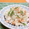 赤い電話's cooksnap of when they made 鮭と大葉のさっぱり混ぜ寿司.