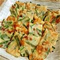 recoreco's cooksnap of when they made 納豆とニラのチーズチヂミ.