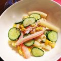 ふれんちきてぃ's cooksnap of when they made 簡単！カニカマとマカロニのゴマドレサラダ.