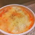 いしまいﾁｬﾝ's cooksnap of when they made チーズトマトでキャベツとひき肉の重ね煮＊.