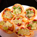 飛フェイ's cooksnap of when they made 餃子の皮 誰でも簡単 ピザ ♡.。.