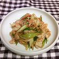 龍青空ママ's cooksnap of when they made たっぷり！葱が主役の豚キムチ☺︎♪.