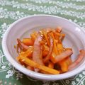 赤い電話's cooksnap of when they made にんじんとウィンナーのきんぴら.