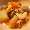 ドラミのリボン's cooksnap of when they made ササミとレンコンと里芋の豆乳煮.