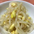 ぶーこ５５'s cooksnap of when they made 酢玉ねぎで★豆もやしのさっぱりナムル.