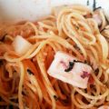 わあちゃんwchan's cooksnap of when they made お店より美味しい❤絶品!タラコパスタ.
