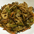 はるとニモdaddy's cooksnap of when they made 蓮根と蒟蒻のきんぴら.