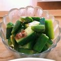 Yutanpo358's cooksnap of when they made ✿おくらときゅうりの中華風あえもの✿.