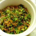 ぺかこ's cooksnap of when they made 大根葉と桜エビの炒め物.