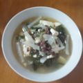 ニコハピさん's cooksnap of when they made 大根 豆腐 ワカメ 具だくさん牛肉スープ.