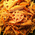MaiDireMai's cooksnap of when they made 蓮根と牛蒡の金毘羅(キンピラ).