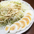 YUKIKI☆'s cooksnap of when they made 【簡単つまみ】キャベツとゆで卵のガリマヨ.