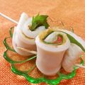 赤い電話's cooksnap of when they made お弁当に★おつまみに★ちくわ梅しそ巻き.