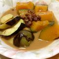 ＊実月＊'s cooksnap of when they made 南瓜と茄子のココナッツミルク煮✿.