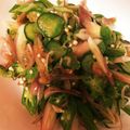 yukoahi's cooksnap of when they made 簡単梅肉和え(オクラ・大葉・茗荷).