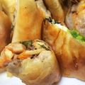 マイﾊﾞｯﾊ's cooksnap of when they made 筑前煮をリメイクして春巻きに～.