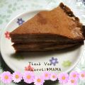 えまっちママ's cooksnap of when they made 簡単♪チョコミルクレープケーキ☆.