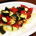 菜つ実☆ミ's cooksnap of when they made ズッキーニとパプリカの焼き野菜サラダ.