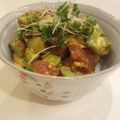 こうちゅん's cooksnap of when they made まぐろとアボカドのユッケ丼.