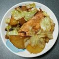 のんびりバンビ's cooksnap of when they made フライパンで！鮭のチャンチャン焼き.