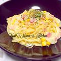 YUH♡ママ's cooksnap of when they made 簡単トロリ☆コーンスパゲティー.