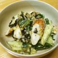 ぽりぽり拓庵's cooksnap of when they made 叩ききゅうりとちくわ☆梅わさ海苔和え.