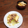 きのっぴのっぴ。's cooksnap of when they made 豚と厚揚げとキャベツの簡単中華炒め.