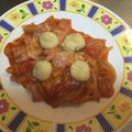 ラクラクダ's cooksnap of when they made レンジで☆アマトリチャーナ トマトソース.