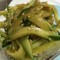 さおぞー's cooksnap of when they made きゅうりの擦りごま和え.