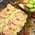 skymomonga's cooksnap of when they made エビとアボカドのサンドウィッチ.