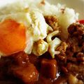 yuka1203k's cooksnap of when they made ネバネバ~納豆カレー目玉焼き添え.
