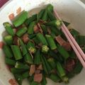 クックRD06ZW☆'s cooksnap of when they made パパッともう一品♡麺つゆでオクラ炒め♡.