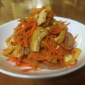 クックRMZIKS☆'s cooksnap of when they made 簡単　ごぼうと　人参　油揚げの　きんぴら.
