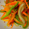 ローさん's cooksnap of when they made 炒めちくわと野菜のマリネ.