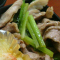 もぐら～ぬ's cooksnap of when they made 豚肉と小松菜の簡単おつまみ.