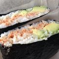 a74212's cooksnap of when they made カリフォルニア風おにぎらず.