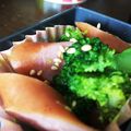 いちゅたそ's cooksnap of when they made レンジで1分！ブロッコリーのナムル☆弁当.
