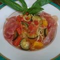 マイケルの料理's cooksnap of when they made ラタトゥイユで冷製パスタ.
