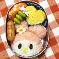 どやこ's cooksnap of when they made キャラ弁☆マイメロ.