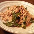umizarusuki's cooksnap of when they made きぬさやとえのきの卵とじ.