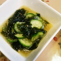 梨パフェ♪'s cooksnap of when they made きゅうりとわかめの酢の物.