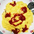 ♡キイロイトリ♡'s cooksnap of when they made 炊飯器でオムライスのケチャップライス.