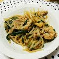 Machalin's cooksnap of when they made 豚肉とにらもやしのｷﾑﾁ炒め.