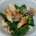 ちるちる09's cooksnap of when they made 豚バラ肉と竹輪とピーマンの豆板醤マヨ炒め.
