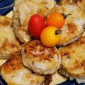 ちいみゃま☆'s cooksnap of when they made レンコンとひき肉のはさみチーズ焼き.