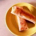 ゆっきい９'s cooksnap of when they made 水切りヨーグルトとロースハムの春巻き.