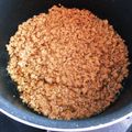 とらまるティ's cooksnap of when they made 調理室ﾖﾘ～炒めない★保育園のふわ二色丼.